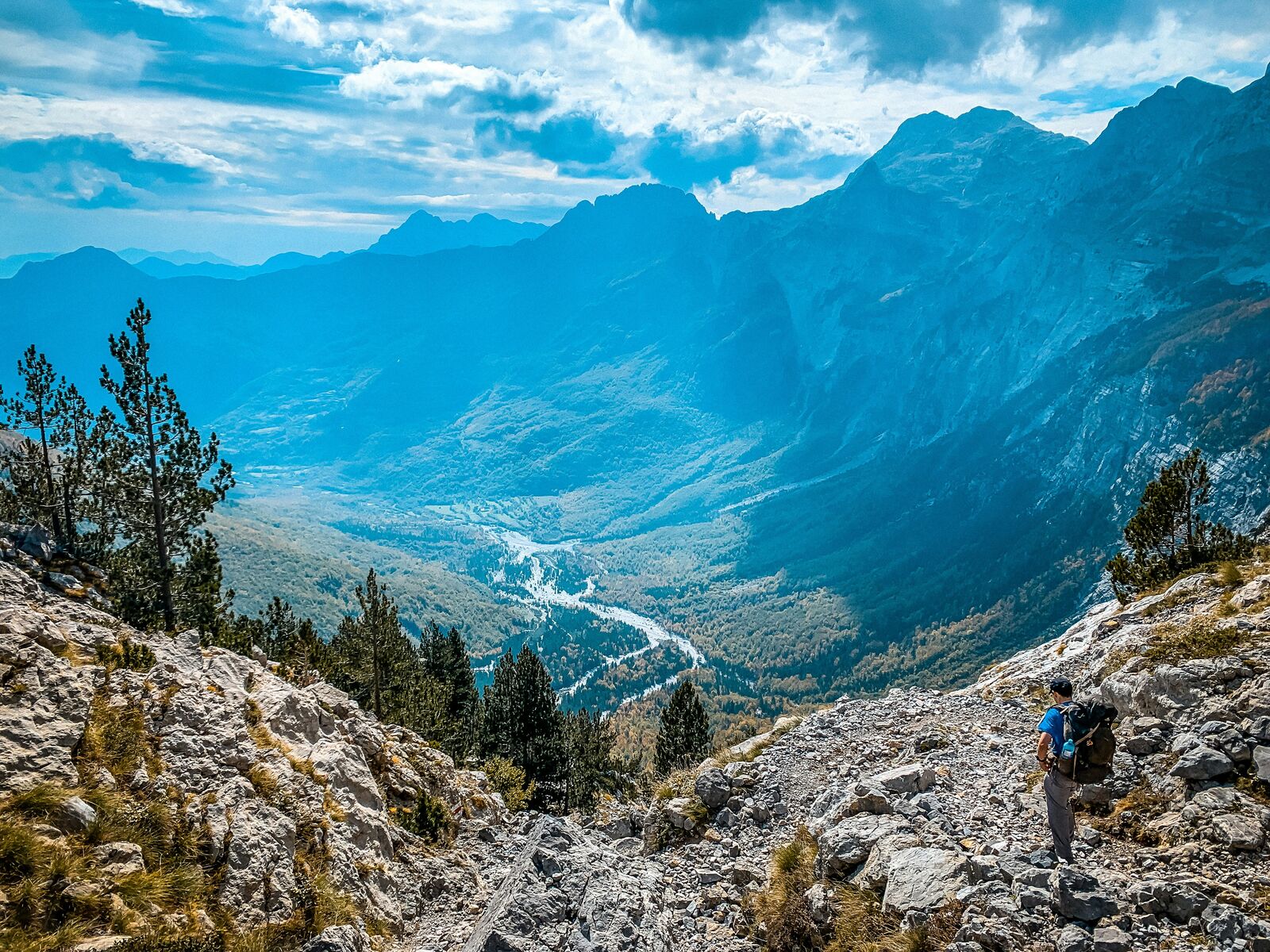 Theth to Valbona Alpine Mountain Pass Drive scenic driving route in Albania