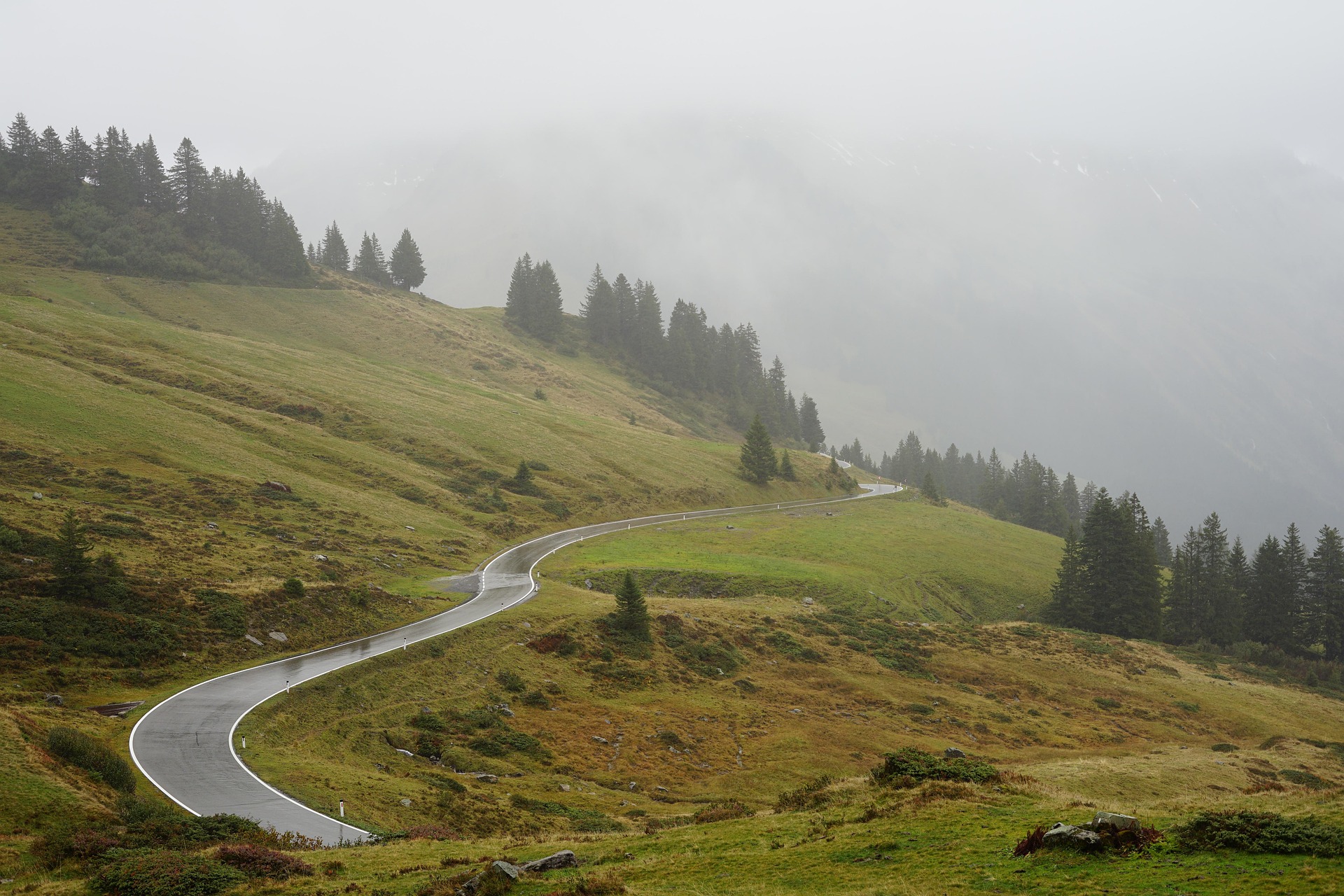 Vršič Pass Alpine Scenic Drive scenic driving route in Slovenia